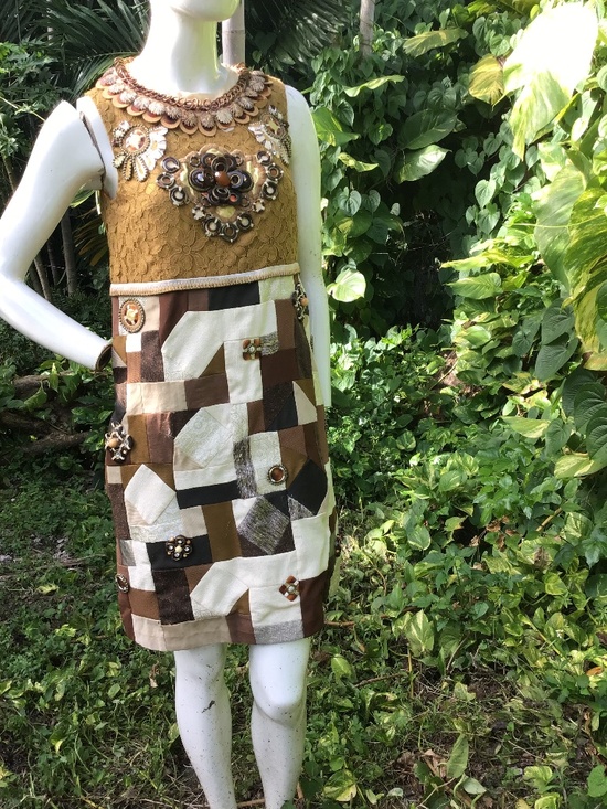 Chloe Dresses & Skirts - Vintage  Chloe lace and beaded Dress with stunning design